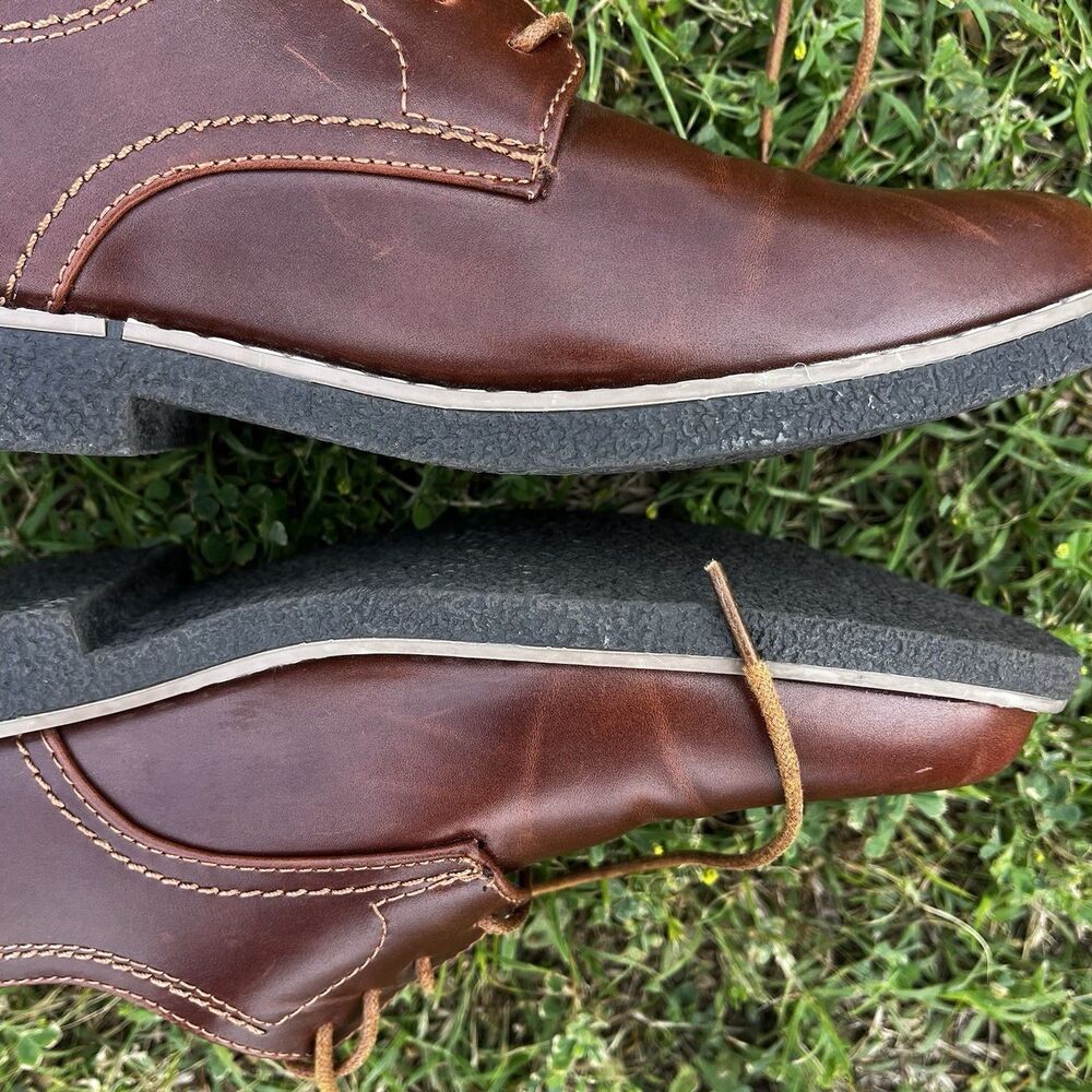 Deer Stags Boys Zander Lace-Up Dress Shoes, Redwood, Brown, Size 3.5 - Picture 7 of 12